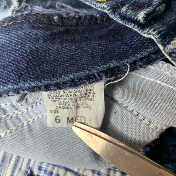 Vintge 90s Lee High Waist Jeans Sz 27" waist elastic side panels - Picture 5 of 8